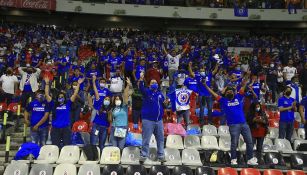 Afición de Cruz Azul en un partido