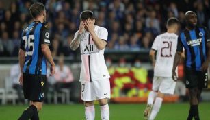 Lionel Messi en su debut en UCL con el PSG