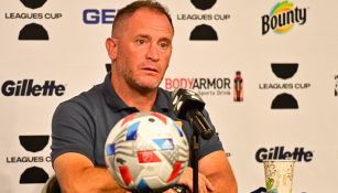 Andrés Lillini durante conferencia de prensa en la Leagues Cup