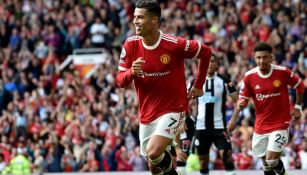 Cristiano Ronaldo en su debut con Manchester United