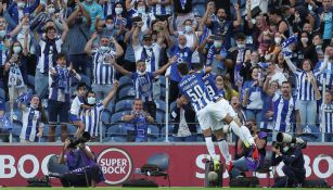 Jugadores del Porto, en festejo de gol