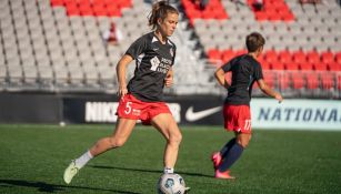 Jugadora del Washington Spirit durante entrenamiento