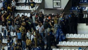 Violencia en las tribunas del Estadio Azteca