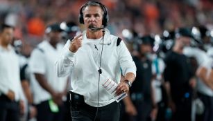 Urban Mayer en acción con los Jaguars