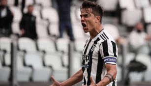 Paulo Dybala festeja un gol con la Juventus 