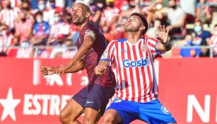 Girona en acción frente al Huesca en la Segunda División de España