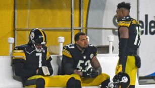 Big Ben con algunos compañeros en los pasados playoffs