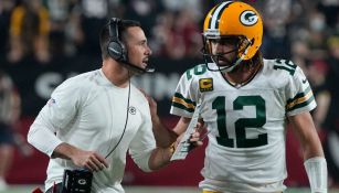 Aaron Rodgers durante partido con los Green Bay Packers 