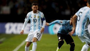 Lionel Messi durante un partido con Argentina