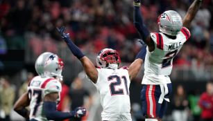 Adrian Phillips celebra con los New England Patriots