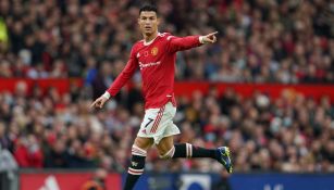 Cristiano Ronaldo jugando con el Manchester United