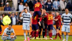 Real Salt Lake celebra ante el Sporting de Kansas City en las Semifinales de la MLS