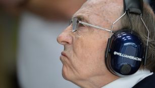 Frank Williams en acción con Williams Racing