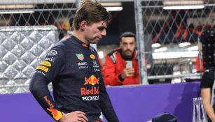 Max Verstappen reacciona durante el GP de  Arabia Saudí
