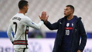 Cristiano Ronaldo y Mbappé tras un Portugal ante Francia 