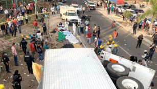 Accidente de tráiler en la Chiapa de Corzo-Tuxtla Gutiérrez