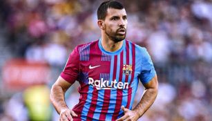 Sergio 'Kun' Agüero jugando partido con el Barcelona