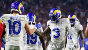 Odell Beckham Jr. festejando una anotación de los Rams