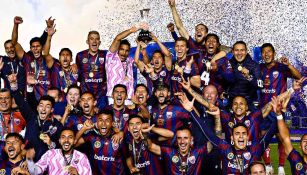 Atlante festejando título en la Liga de Expansión