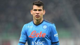 Chucky Lozano jugando partido con el Napoli en la Serie A