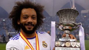 Marcelo en festejo con Real Madrid