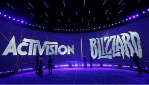 Un stand de Activision Blizzard durante un evento