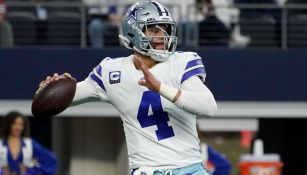 Dak Prescott en acción con los Dallas Cowboys