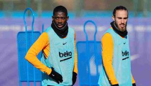 Dembélé en entrenamiento 