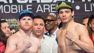 Canelo Álvarez y Julio César Chávez Jr. previo a su pelea