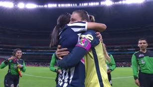 Janelly Farías y Rebeca Bernal previo al América vs Rayadas