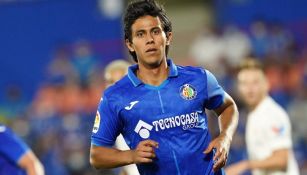 José Juan Macías jugando partido en LaLiga con el Getafe