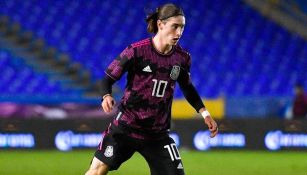 Marcelo Flores jugando partido con la Selección Mexicana Sub-20