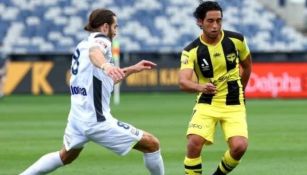 Gael Sandoval jugando con Wellington Phoenix