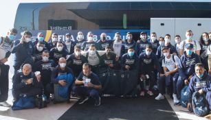 Rayados de Monterrey en su llegada a los Emiratos Árabes Unidos