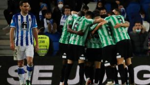 Betis celebra frente a la Real Sociedad