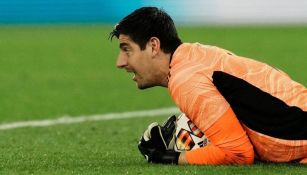 Thibaut Courtois durante el partido