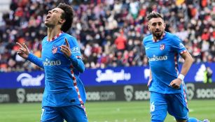 Héctor Herrera festejando gol de João Félix ante el Osasuna