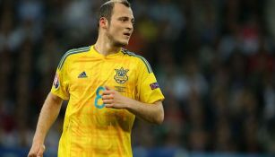 Roman Zozulya con la Selección de Ucrania