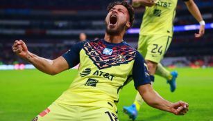 Bruno Valdez celebra su gol contra Gallos Blancos