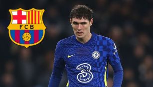 Andreas Christensen en un partido con el Chelsea