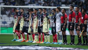 Jugadores de Rayados y América previo a su partido 