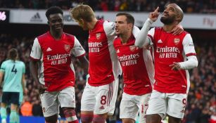 Jugadores del Arsenal en festejo