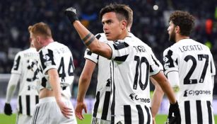 Paulo Dybala en festejo con la Juventus