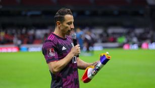 Andrés Guardado previo a un partido con México