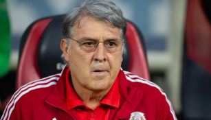 Gerardo 'Tata' Martino en el banquillo del Tri