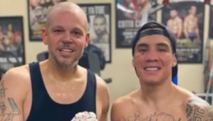 Óscar Valdez dio clases de box a Residente