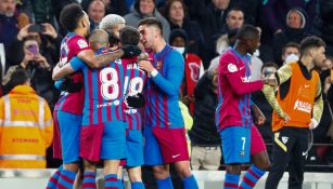 Barcelona celebrando su gol ante Sevilla