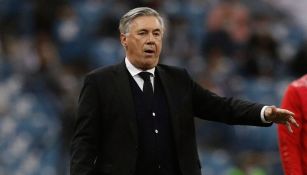 Ancelotti en un partido del Real Madrid