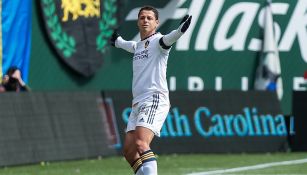 Chicharito Hernández tras marcar el gol de la victoria 