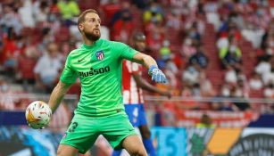 Oblak en partido con el Atleti